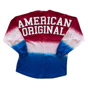 Unisex Red White Blue Tie Dye American Disneyland Spirit Jersey Size S July
